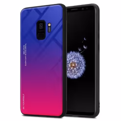 Coque pour Samsung Galaxy S9 Housse en VIOLETT - ROUGE Etui Case Cover Protection bicolore TPU