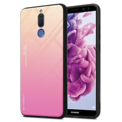 Coque - CADORABO - Mate 10 Lite - Bicolore Jaune/Rose - Antidérapante - TPU/Silicone