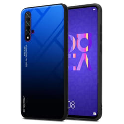 Coque de protection - CADORABO - Honor 20 / 20S / Huawei NOVA 5T - Bicolore - Verre trempé - Silicone TPU