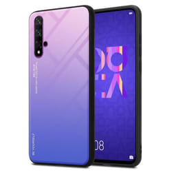 Coque pour Honor 20 / 20S / Huawei NOVA 5T Housse en ROSE - BLEU Etui Case Cover Protection bicolore TPU