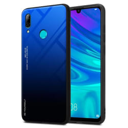 Coque pour Honor 10 LITE / Huawei P SMART 2019 Housse en BLEU - NOIR Etui Case Cover Protection bicolore TPU