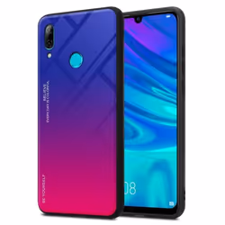 Coque pour Honor 10 LITE / Huawei P SMART 2019 Housse en VIOLETT - ROUGE Etui Case Cover Protection bicolore TPU