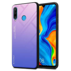 Coque pour Huawei P30 LITE Housse en ROSE - BLEU Etui Case Cover Protection bicolore TPU