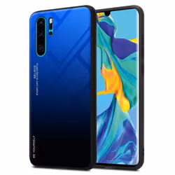 Coque pour Huawei P30 PRO Housse en BLEU - NOIR Etui Case Cover Protection bicolore TPU