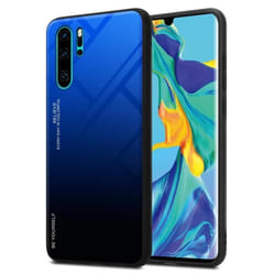 Coque pour Huawei P30 PRO Housse en BLEU - NOIR Etui Case Cover Protection bicolore TPU