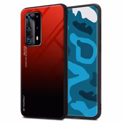 Coque pour Huawei P40 PRO / P40 PRO+ - CADORABO - Housse en Rouge et Noir - Protection bicolore TPU