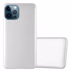 Coque - CADORABO - iPhone 12 / 12 PRO - Métallique Argent - Protection Silicone TPU - Design Fin et Léger