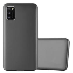 Coque pour Samsung Galaxy A41 Housse en METALLIC GRIS Etui Case Cover Protection Silicone TPU Cover matte