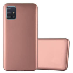 Coque pour Samsung Galaxy A71 5G - CADORABO - Housse en Silicone TPU - Or Rose - Ultra Fine - Protection Mat