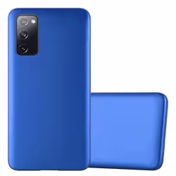 Coque pour Samsung Galaxy S20 FE Housse en METALLIC BLEU Etui Case Cover Protection Silicone TPU Cover matte
