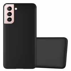 Coque - CADORABO - Samsung Galaxy S21 5G - Protection Silicone TPU - Design Fin - Couleur Noir
