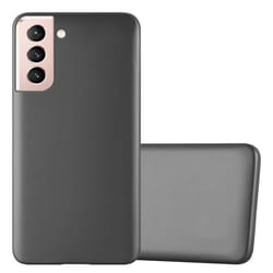 Coque pour Samsung Galaxy S21 5G Housse en METALLIC GRIS Etui Case Cover Protection Silicone TPU Cover matte