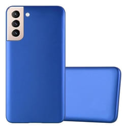 Coque pour Samsung Galaxy S21 PLUS Housse en METALLIC BLEU Etui Case Cover Protection Silicone TPU Cover matte