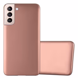 Coque pour Samsung Galaxy S21 PLUS Housse en METALLIC OR ROSE Etui Case Cover Protection Silicone TPU Cover matte