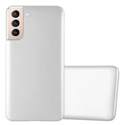 Coque pour Samsung Galaxy S21 PLUS Housse en METALLIC ARGENT Etui Case Cover Protection Silicone TPU Cover matte