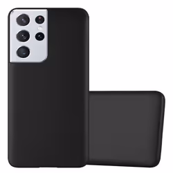 Coque pour Samsung Galaxy S21 ULTRA Housse en METALLIC NOIR Etui Case Cover Protection Silicone TPU Cover matte