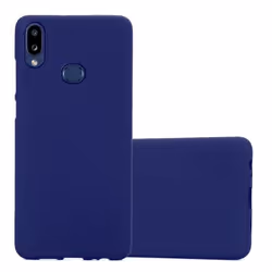 Housse pour Samsung Galaxy A10s / M01s Coque en FROST BLEU FONCÉ Case Cover Protection Silicone TPU Etui