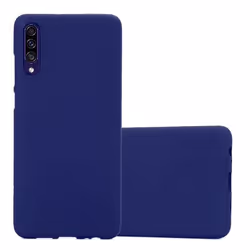 Housse pour Samsung Galaxy A50 4G / A50s / A30s Coque en FROST BLEU FONCÉ Case Cover Protection Silicone TPU Etui
