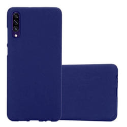 Housse pour Samsung Galaxy A50 4G / A50s / A30s Coque en FROST BLEU FONCÉ Case Cover Protection Silicone TPU Etui