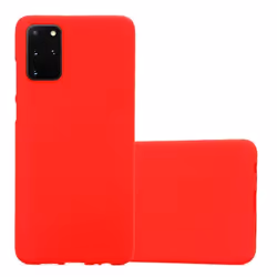 Housse pour Samsung Galaxy S20 PLUS Coque en FROST ROUGE Case Cover Protection Silicone TPU Etui