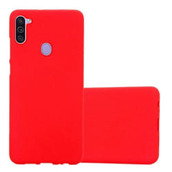 Housse pour Samsung Galaxy A11 / M11 Coque en FROST ROUGE Case Cover Protection Silicone TPU Etui