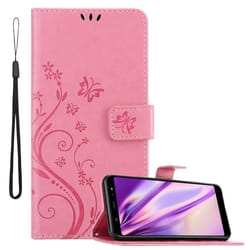 Coque pour Samsung Galaxy A6 PLUS 2018 Housse en ROSE FLORAL Etui Case Cover Protection Floral Portefeuille Wallet