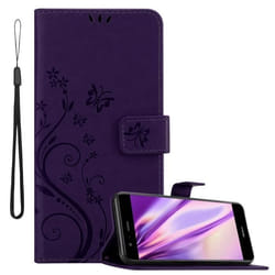 Etui pour téléphone - CADORABO - Huawei P10 LITE - Similicuir - Floral - Fermeture magnétique