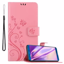 Coque pour Honor 9 LITE Housse en ROSE FLORAL Etui Case Cover Protection Floral Portefeuille Wallet