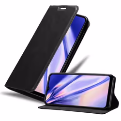 Coque pour Samsung Galaxy A12 / M12 Housse en NOIR NUIT Etui Case Cover Protection Portefeuille Wallet