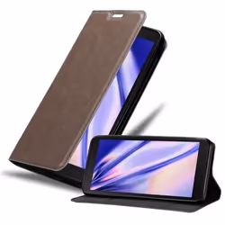 Coque pour Samsung Galaxy XCover 5 Housse en MARRON CAFÉ Etui Case Cover Protection Portefeuille Wallet