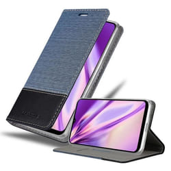 Coque pour Samsung Galaxy A02s Housse en BLEU FONCÉ NOIR Etui Case Cover Protection fermeture magnétique