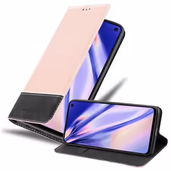 Coque pour Samsung Galaxy S10e Housse en ROSE NOIR Etui Cover Protection fermeture magnétique fonction de support