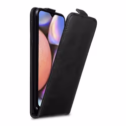 Coque pour Samsung Galaxy A10s / M01s Etui en NOIR NUIT Housse Case Cover Protection Flip magnétique Portefeuille