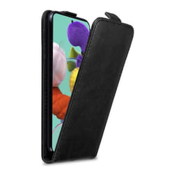 Coque pour Samsung Galaxy A51 4G / M40s Etui en NOIR NUIT Housse Case Cover Protection Flip magnétique Portefeuille