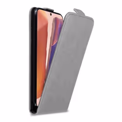 Coque pour Samsung Galaxy NOTE 20 Etui en GRIS TITANE Housse Case Cover Protection Flip magnétique Portefeuille