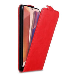Coque pour Samsung Galaxy NOTE 20 PLUS Etui en ROUGE DE POMME Housse Case Cover Protection Flip magnétique Portefeuille