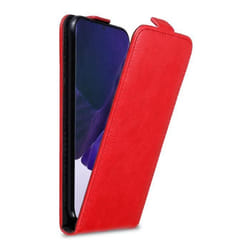 Coque pour Samsung Galaxy NOTE 20 ULTRA Etui en ROUGE DE POMME Housse Case Cover Protection Flip magnétique Portefeuille