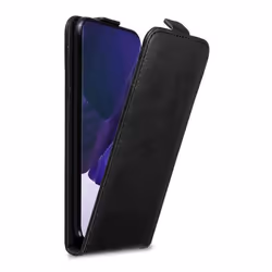 Coque pour Samsung Galaxy NOTE 20 ULTRA Etui en NOIR NUIT Housse Case Cover Protection Flip magnétique Portefeuille