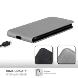 Coque pour Samsung Galaxy NOTE 20 ULTRA Etui en GRIS TITANE Housse Case Cover Protection Flip magnétique Portefeuille