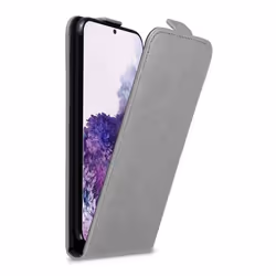 Coque pour Samsung Galaxy S20 Etui en GRIS TITANE Housse Case Cover Protection Flip magnétique Portefeuille