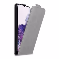 Coque pour Samsung Galaxy S20 PLUS Etui en GRIS TITANE Housse Case Cover Protection Flip magnétique Portefeuille