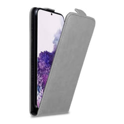 Coque pour Samsung Galaxy S20 PLUS Etui en GRIS TITANE Housse Case Cover Protection Flip magnétique Portefeuille