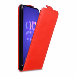 Coque - CADORABO - Honor 20 / 20S / Huawei NOVA 5T - Rouge de pomme - Flip magnétique - Protection complète
