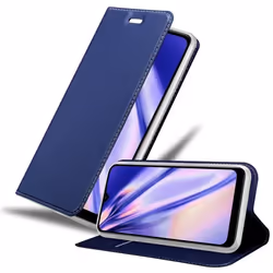 Coque pour Samsung Galaxy A10s / M01s Etui en CLASSY BLEU FONCÉ Housse Case Cover Protection fermeture magnétique Portefeuill ...