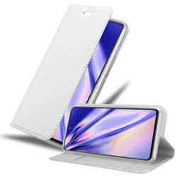 Coque pour Samsung Galaxy S20 FE Etui en CLASSY ARGENT Housse Case Cover Protection fermeture magnétique Portefeuille Wallet