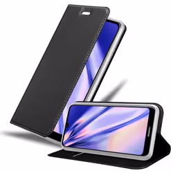 Coque pour Huawei Y6S Etui en CLASSY NOIR Housse Case Cover Protection fermeture magnétique Portefeuille Wallet