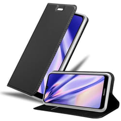 Coque pour Huawei Y6S Etui en CLASSY NOIR Housse Case Cover Protection fermeture magnétique Portefeuille Wallet