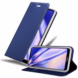 Coque pour Huawei Y6S Etui en CLASSY BLEU FONCÉ Housse Case Cover Protection fermeture magnétique Portefeuille Wallet