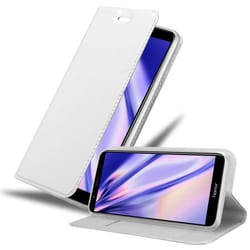 Coque pour Honor 7X Etui en CLASSY ARGENT Housse Case Cover Protection fermeture magnétique Portefeuille Wallet