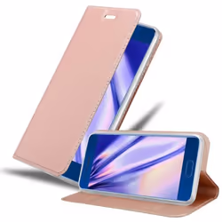 Coque pour Honor 9 Etui en CLASSY OR ROSÉ Housse Case Cover Protection fermeture magnétique Portefeuille Wallet